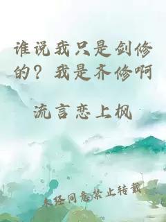 谁说我只是剑修的?我是齐修啊