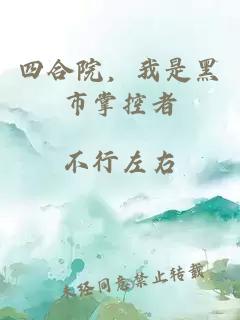 四合院,我是黑市掌控者